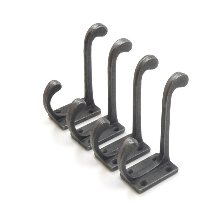 Cast Iron Hall Stand Coat Hook  - Pack of 4 Hooks