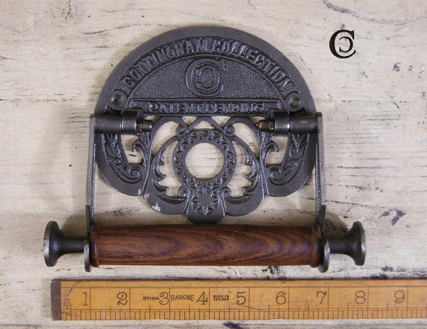 Antique Cast Iron Cottingham Collection Toilet Roll Holder - 150mm