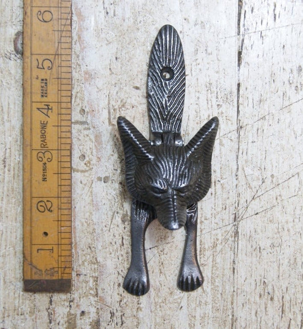 Antique Cast Iron Fox Door Knocker - 150mm
