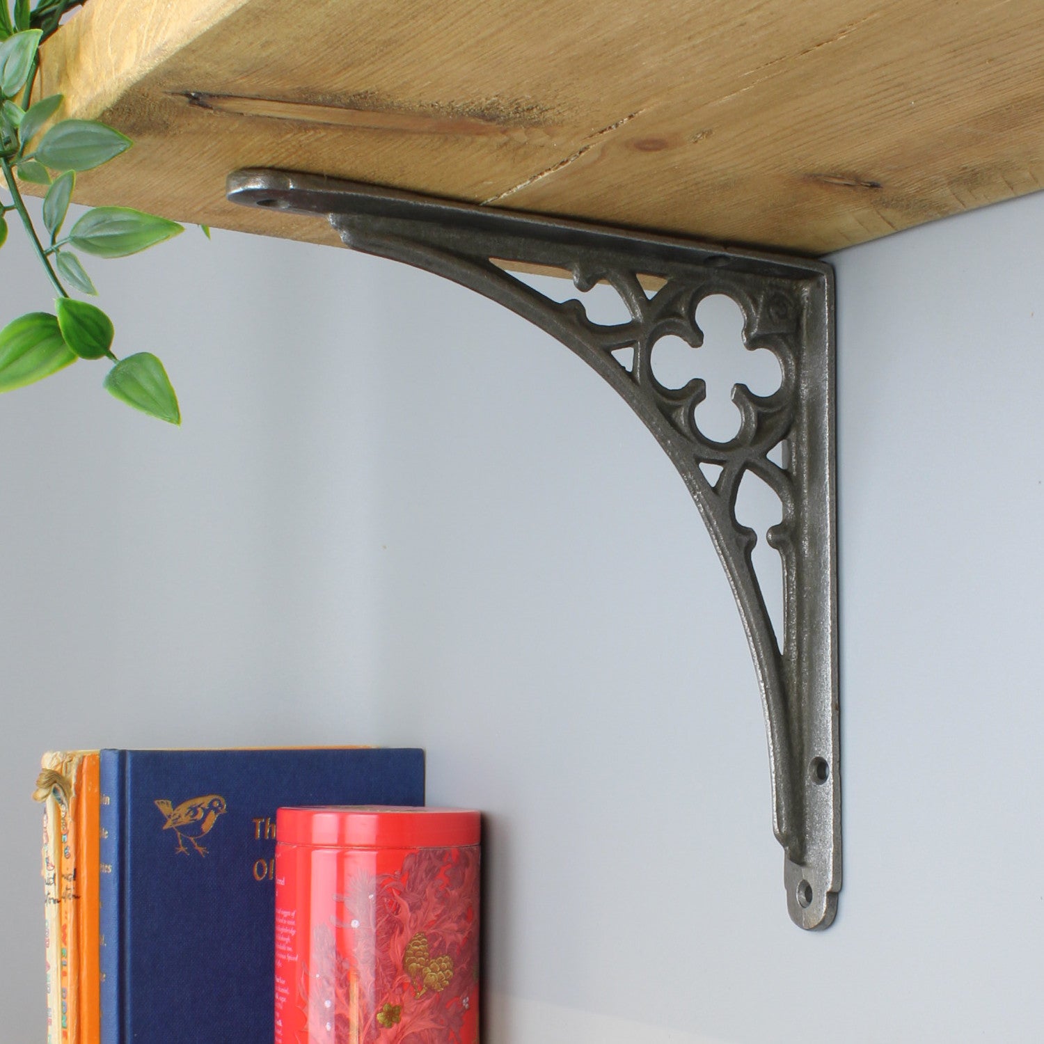 PAIR of Cast Iron VICTORIAN Shelf Bracket 8