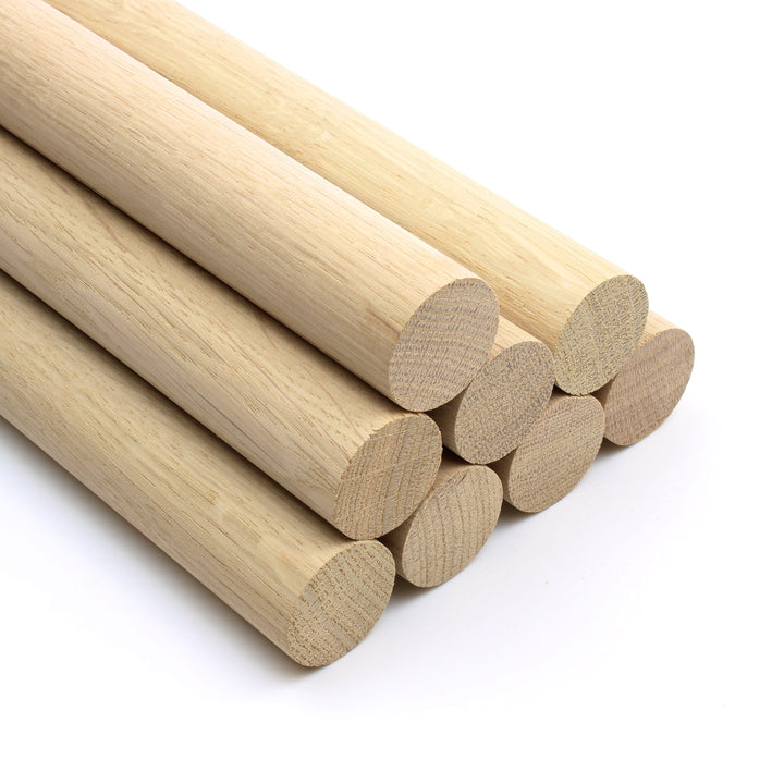 Premium Quality European Oak Dowel - 350mm Long 