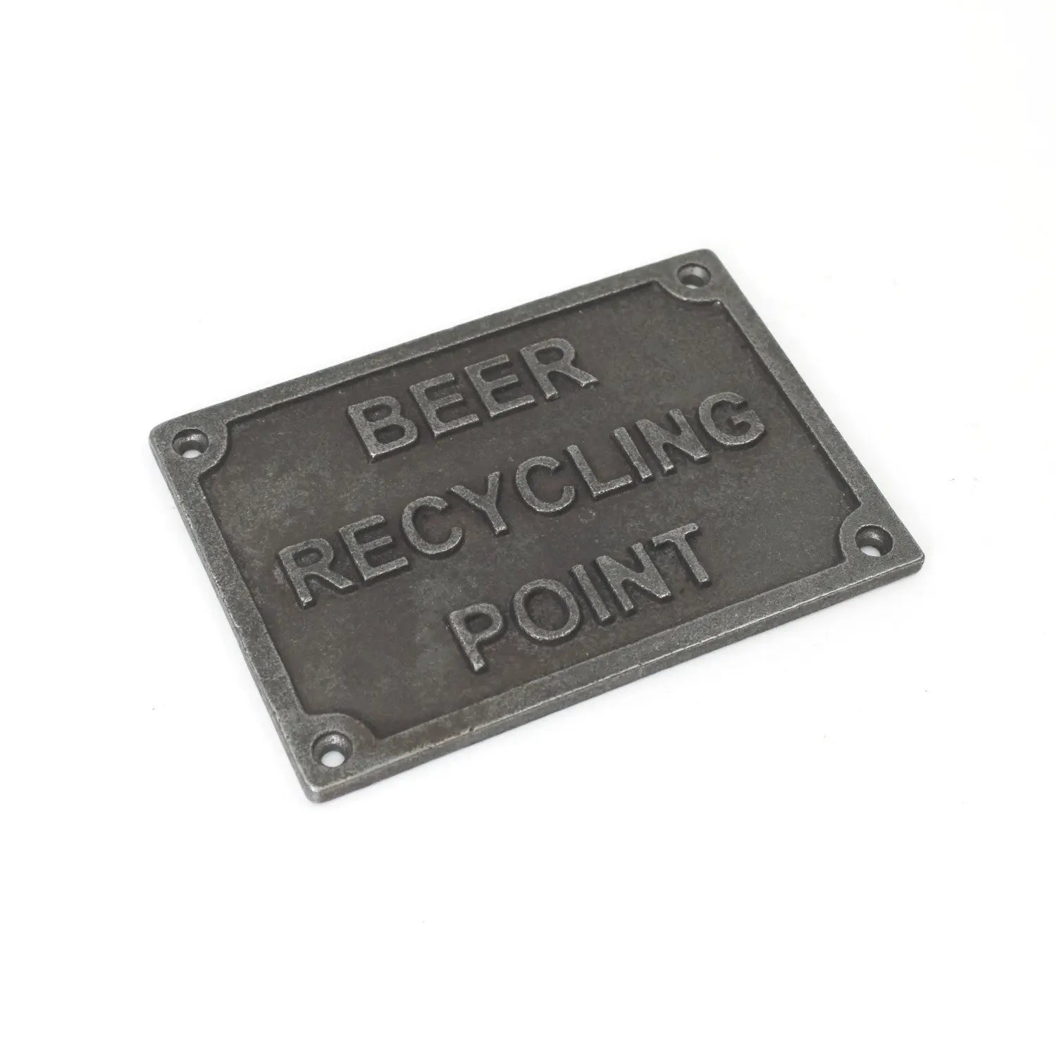 Antique Cast Iron Beer Recycling Point - Vintage Decor – Oakcrafts