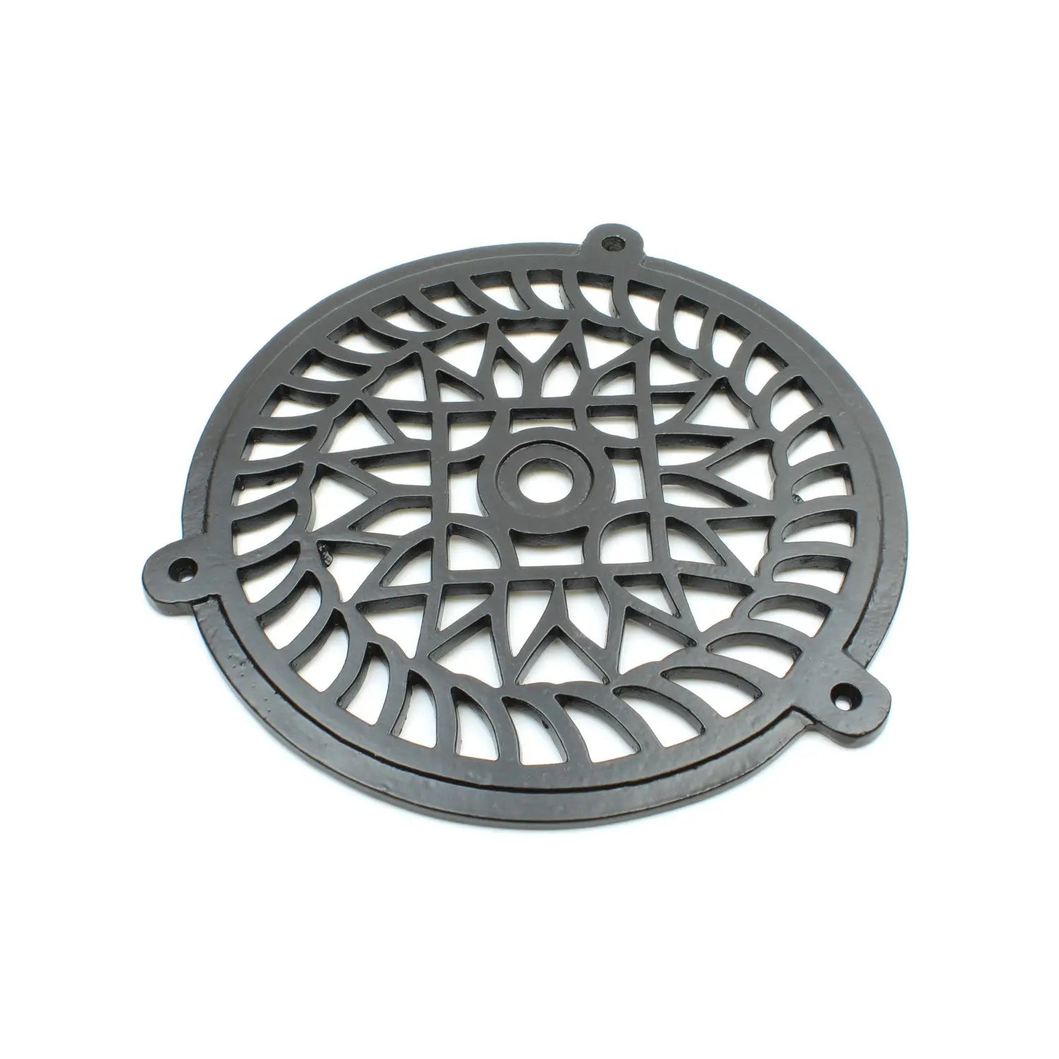 Air Vent Extraction Cover - Antique Cast Iron 200mm Satin Black – Oakcrafts