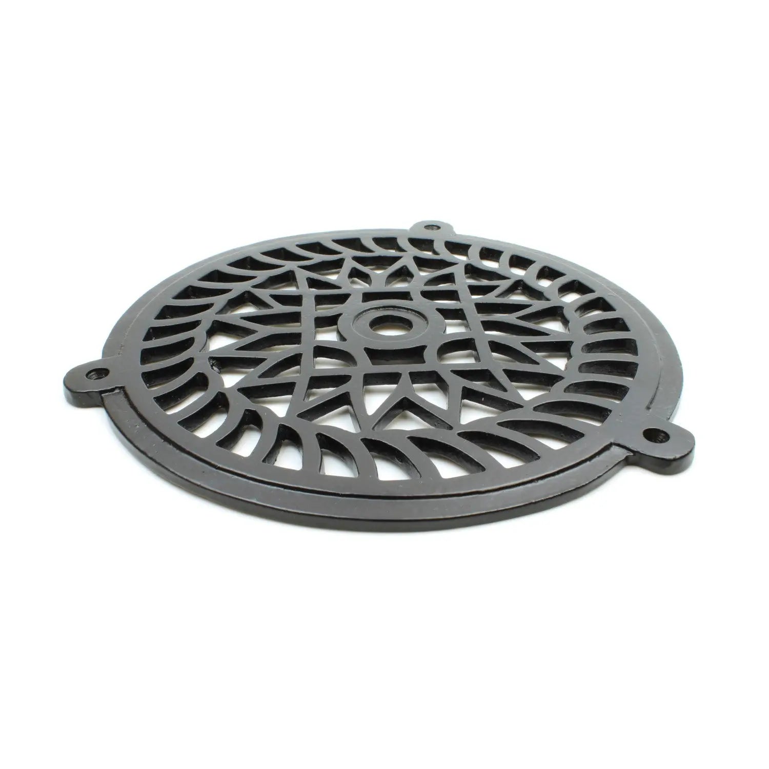 Air Vent Extraction Cover - Antique Cast Iron 200mm Satin Black – Oakcrafts