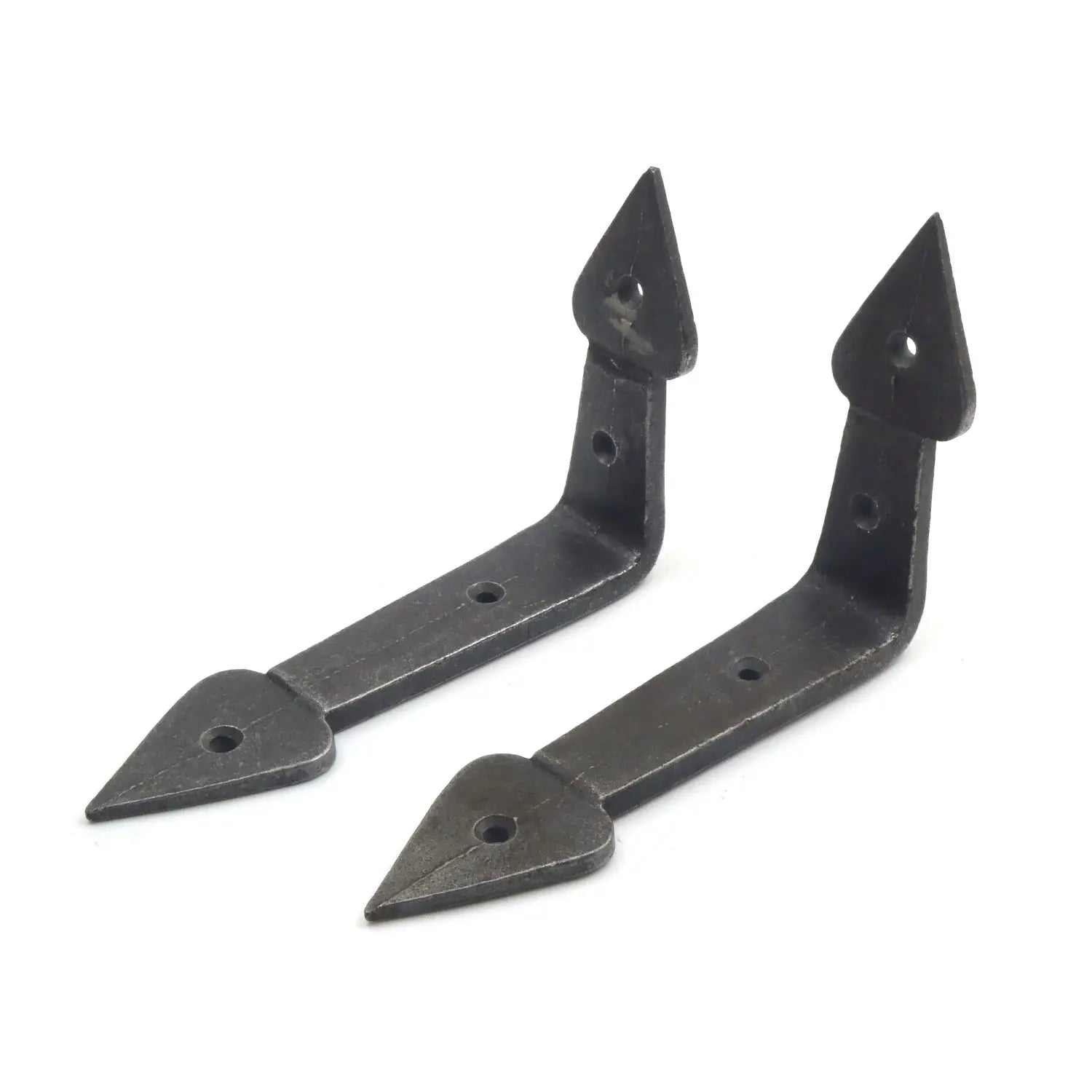 Shelf Brackets - Pair of Antique Cast Iron Spearhead Design – Oakcrafts