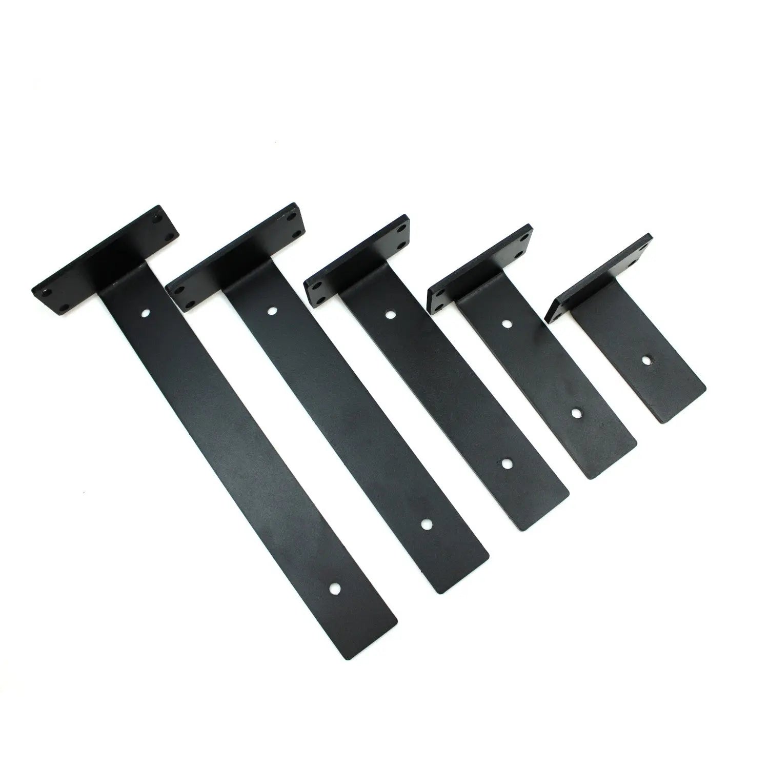 Concealed Shelf Brackets – Durable Black Powder Coated Finish – Oakcrafts