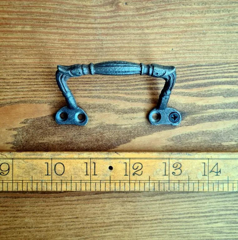 Tray Lifting Handle French Style - Cast Antique Iron 80mm – Oakcrafts