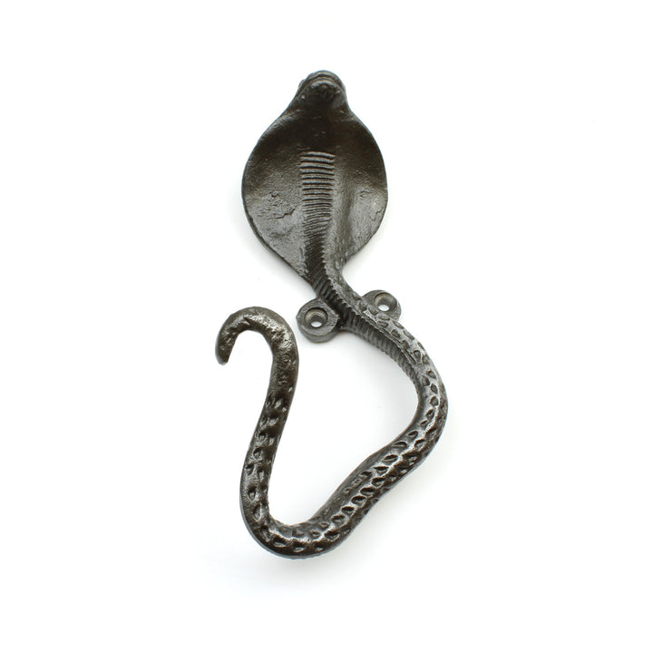 Antique Cast Iron Cobra Snake Design Coat Hook