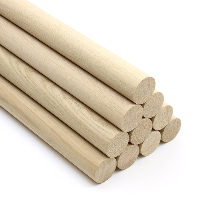 Premium Quality European Oak Dowel - 350mm Long 