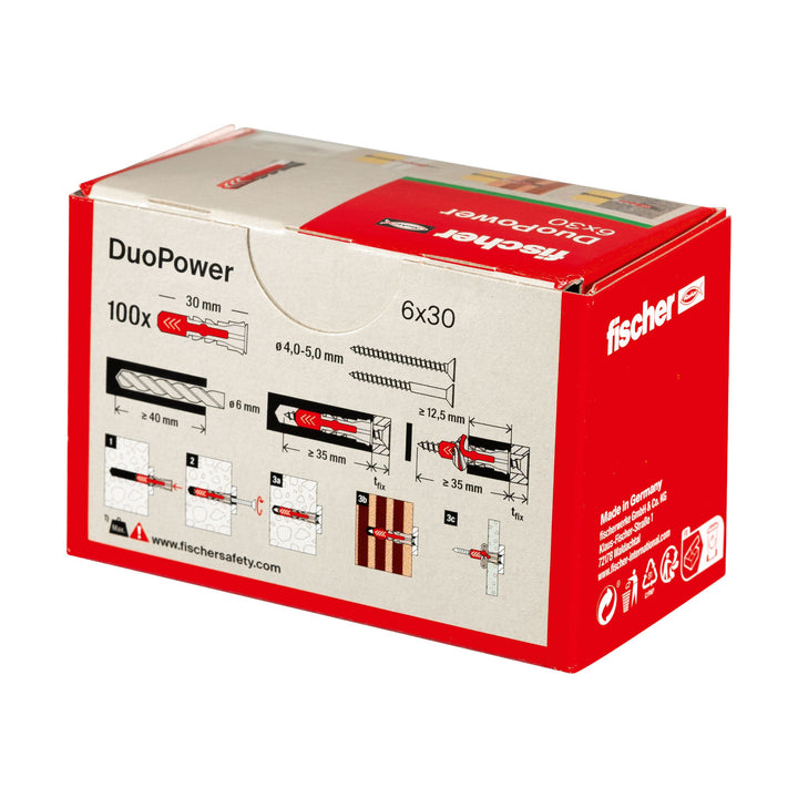 Fischer DuoPower 6 x 30 Universal Plug