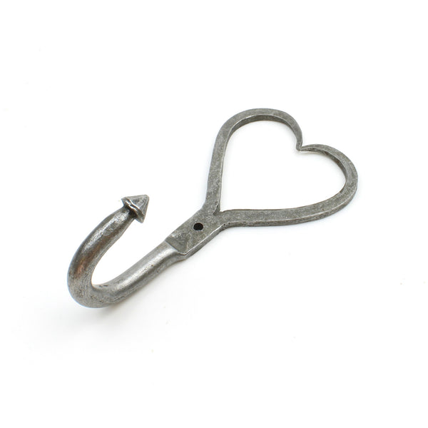 Cast Iron Heart Single Hook