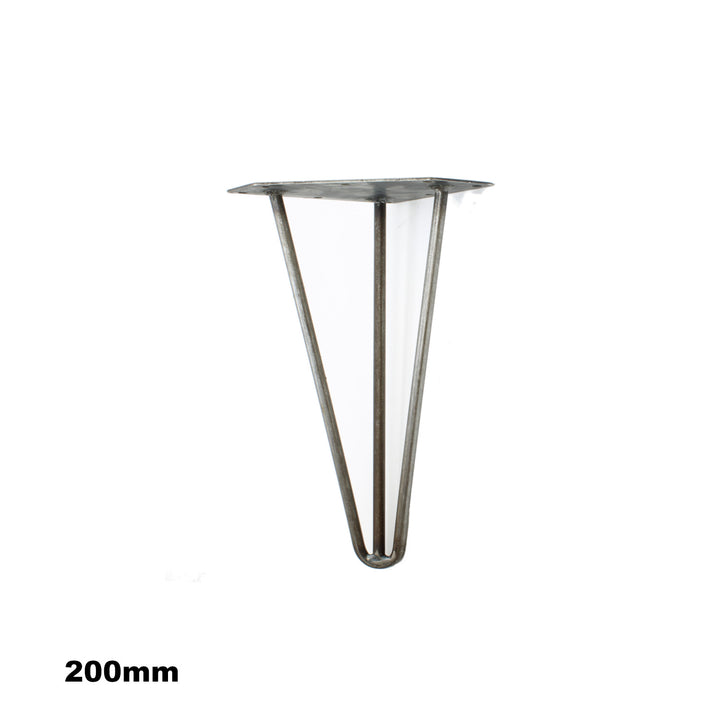 Antique Cast Iron Hairpin Leg - 200mm - Pack of 4 Legs