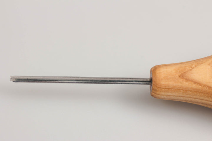 Beavercraft Palm-size straight V-profile chisel. Sweep №12 - P12/02