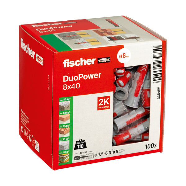 Fischer DuoPower 8 x 40 Universal Plug