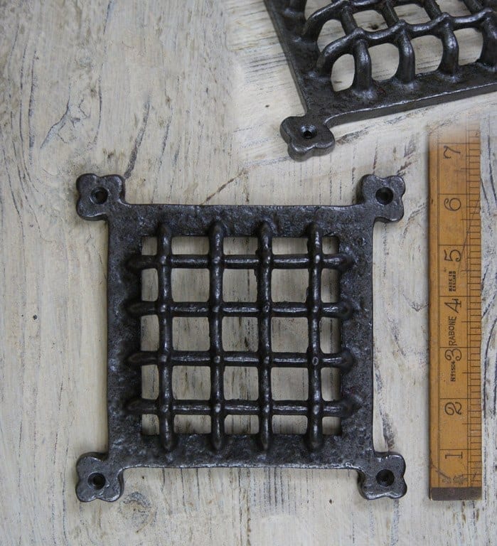 Ventilation Grille Extraction Cover Cast Iron 165mm x 165mm