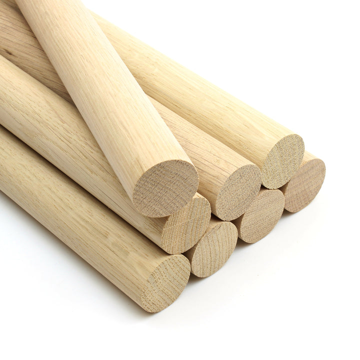 Premium Quality European Oak Dowel - 350mm Long 