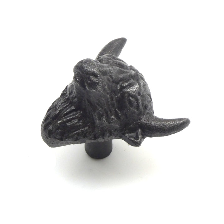 Small Cast Iron Highland Cow Cabinet Knob - Approx 50mm