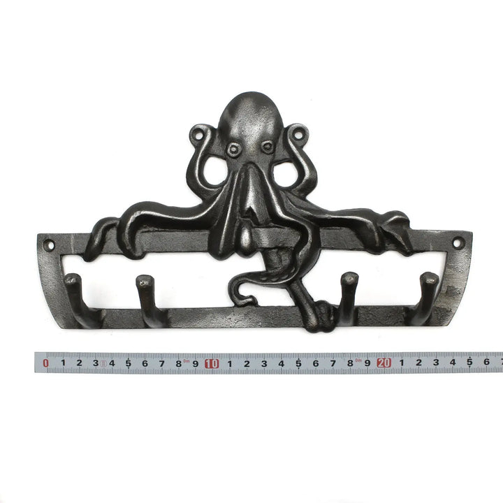 Antique Cast Iron Large Octopus Coat - Stylish Hooks – Oakcrafts