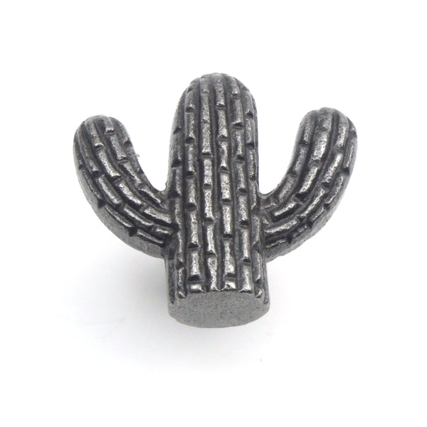 Small Cast Iron Cactus Cabinet Knob - Approx 45mm