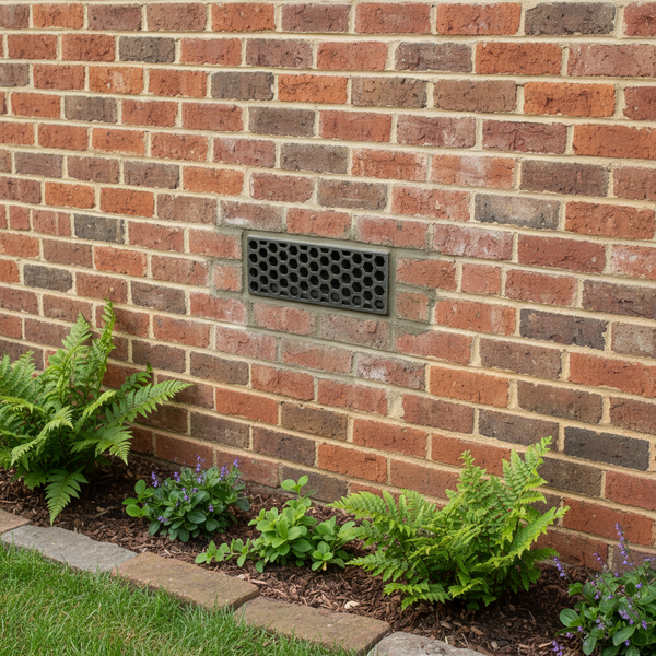 Antique Cast Iron Honeycomb Design Single Air Brick 