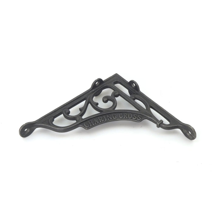 Pair of Antique Cast Iron Victorian Style 'Charing Cross' Shelf Brackets 