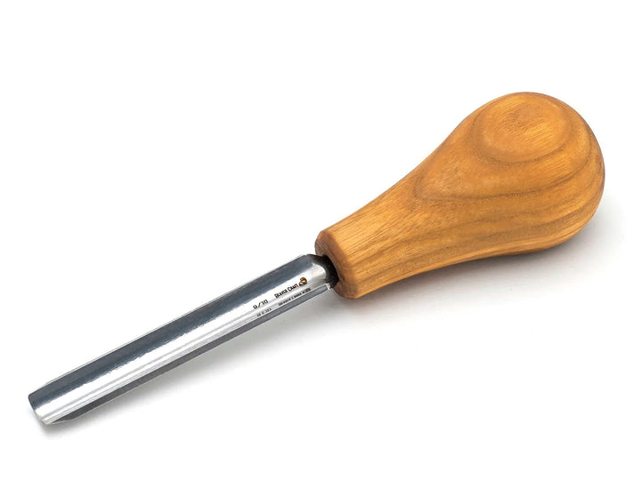 Beavercraft Palm-size straight rounded chisel. Sweep №9 - P9/10