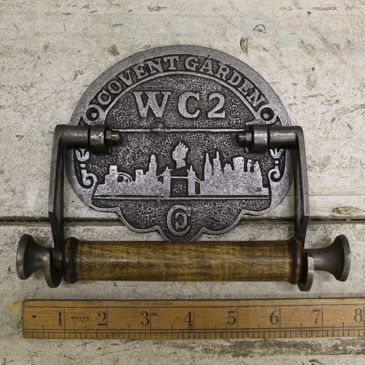 Antique Cast Iron Covent Garden Toilet Roll Holder - 150mm