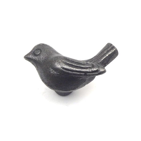 Small Cast Iron Wren Cabinet Knob - Approx 50mm