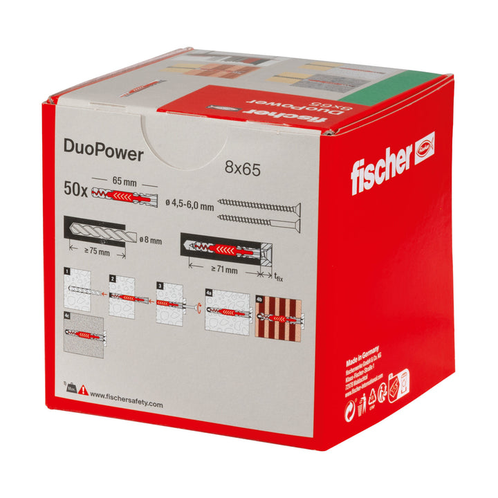 Fischer DuoPower 8 x 65 Universal Plug