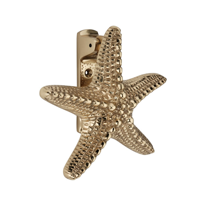 Solid Brass Starfish Door Knocker