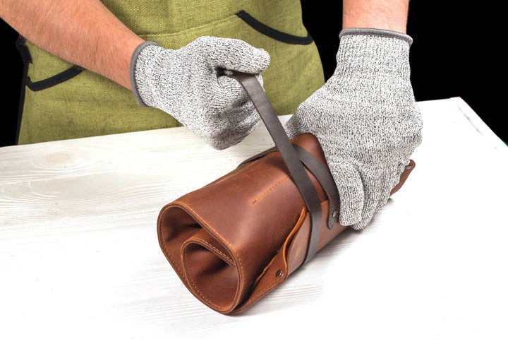 Beavercraft Leather Tool Storage Roll for 8 Tools - TR8X