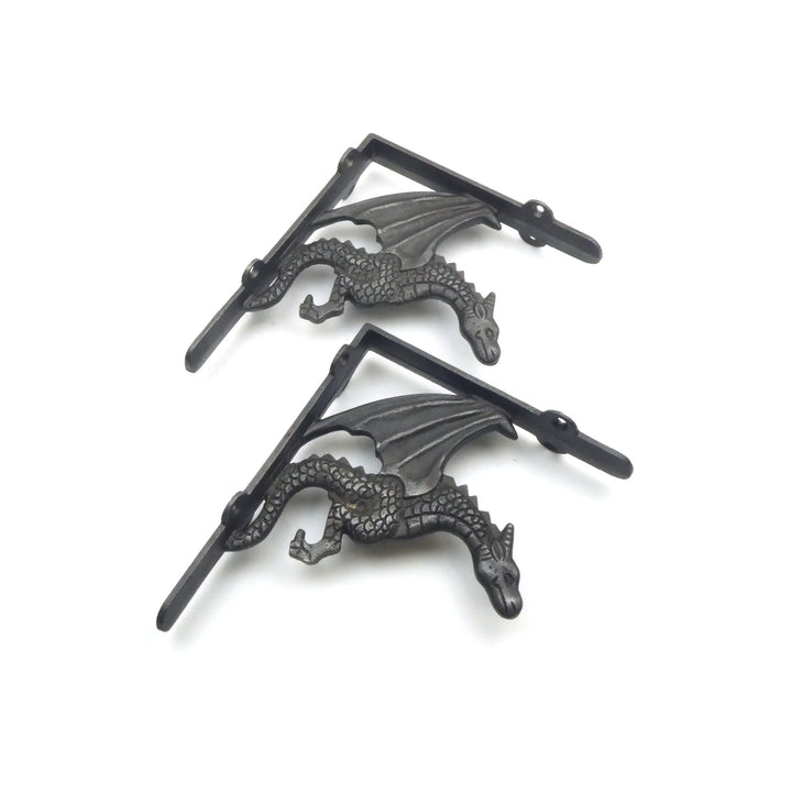 Shelf Kit with Cast Iron Dragon Shelf Brackets and 180mm Shelf