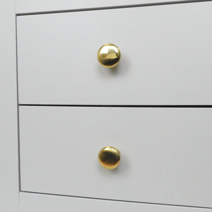 Solid Brass Cabinet Knob - 35mm Diameter