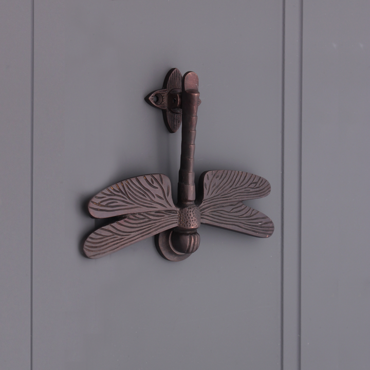 Solid Brass Dragonfly Door Knocker