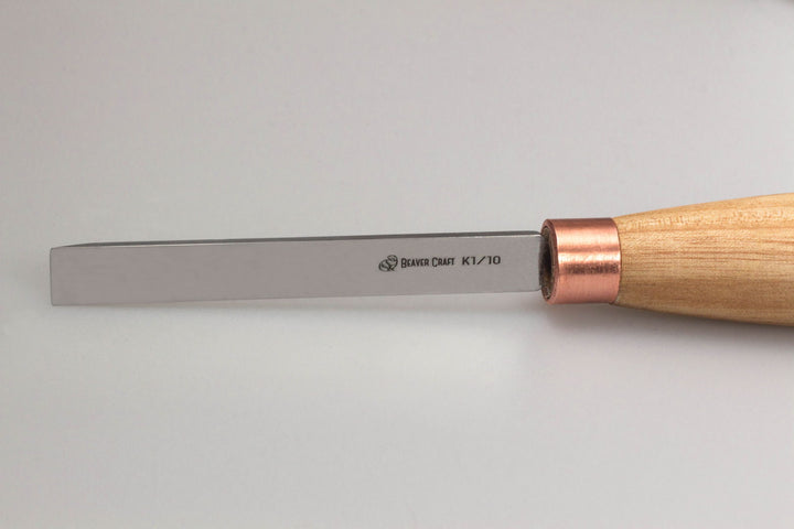Beavercraft Compact straight flat chisel single bevel. Sweep №1 - K1/10