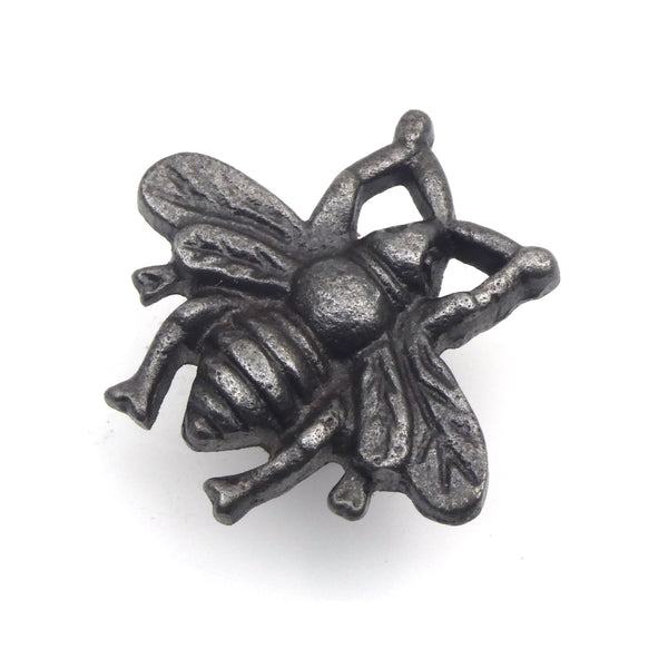 Small Cast Iron Bee Cabinet Knob - Approx 45mm