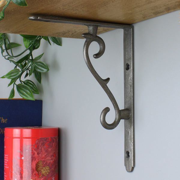 Pair of THORN Shelf Brackets Cast Antique Iron 175mm x 135mm