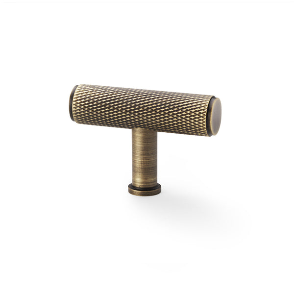 Alexander & Wilks Crispin Knurled T-bar Cupboard Knob