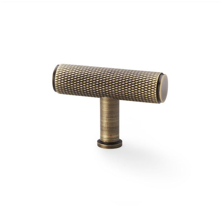 Alexander & Wilks Crispin Knurled T-bar Cupboard Knob