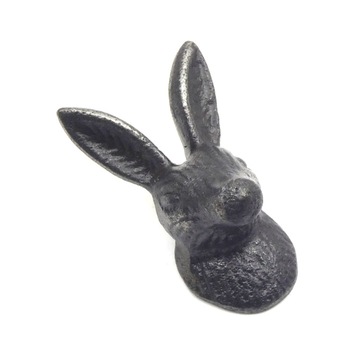 Small Cast Iron Hare Cabinet Knob - Approx 50mm