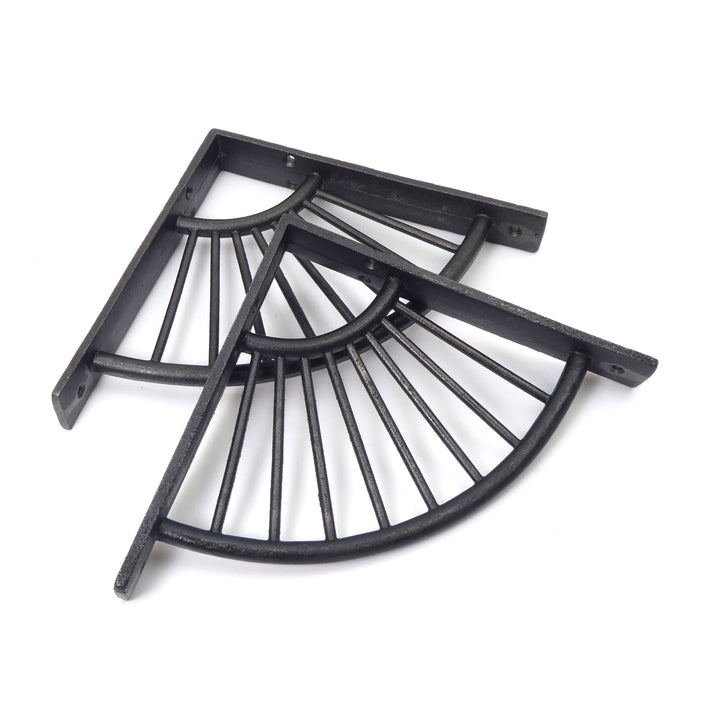 Shelf Kit with Cast Iron Sunrise Shelf Brackets and 180mm Shelf