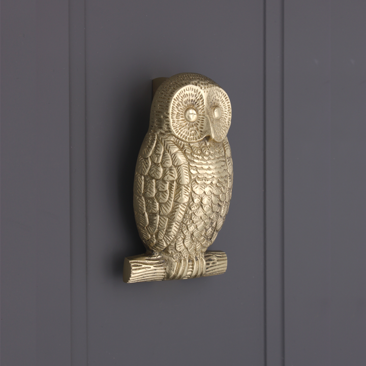 Solid Brass Owl Door Knocker