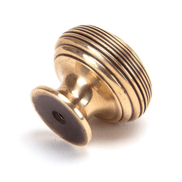 From The Anvil Polished Bronze Beehive Cabinet Knob - Large 91947