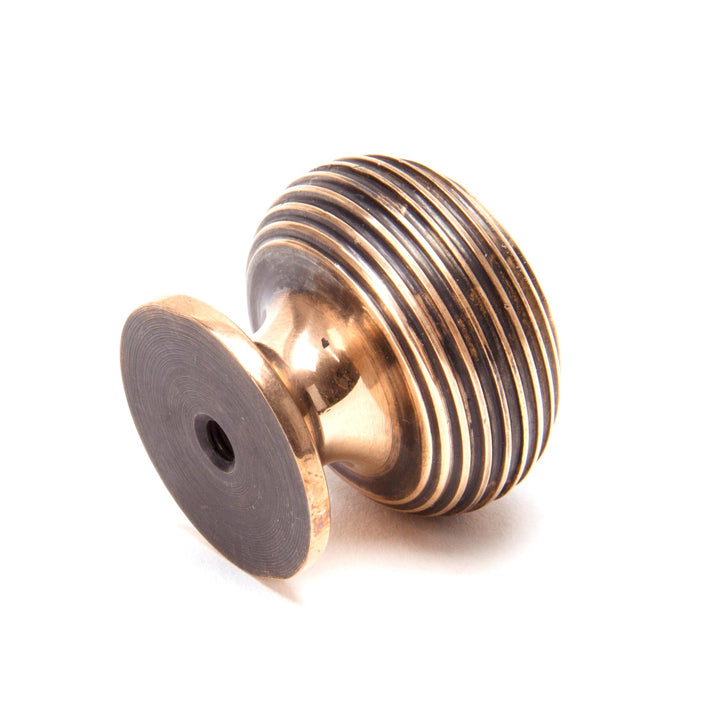 From The Anvil Polished Bronze Beehive Cabinet Knob - Small 91948