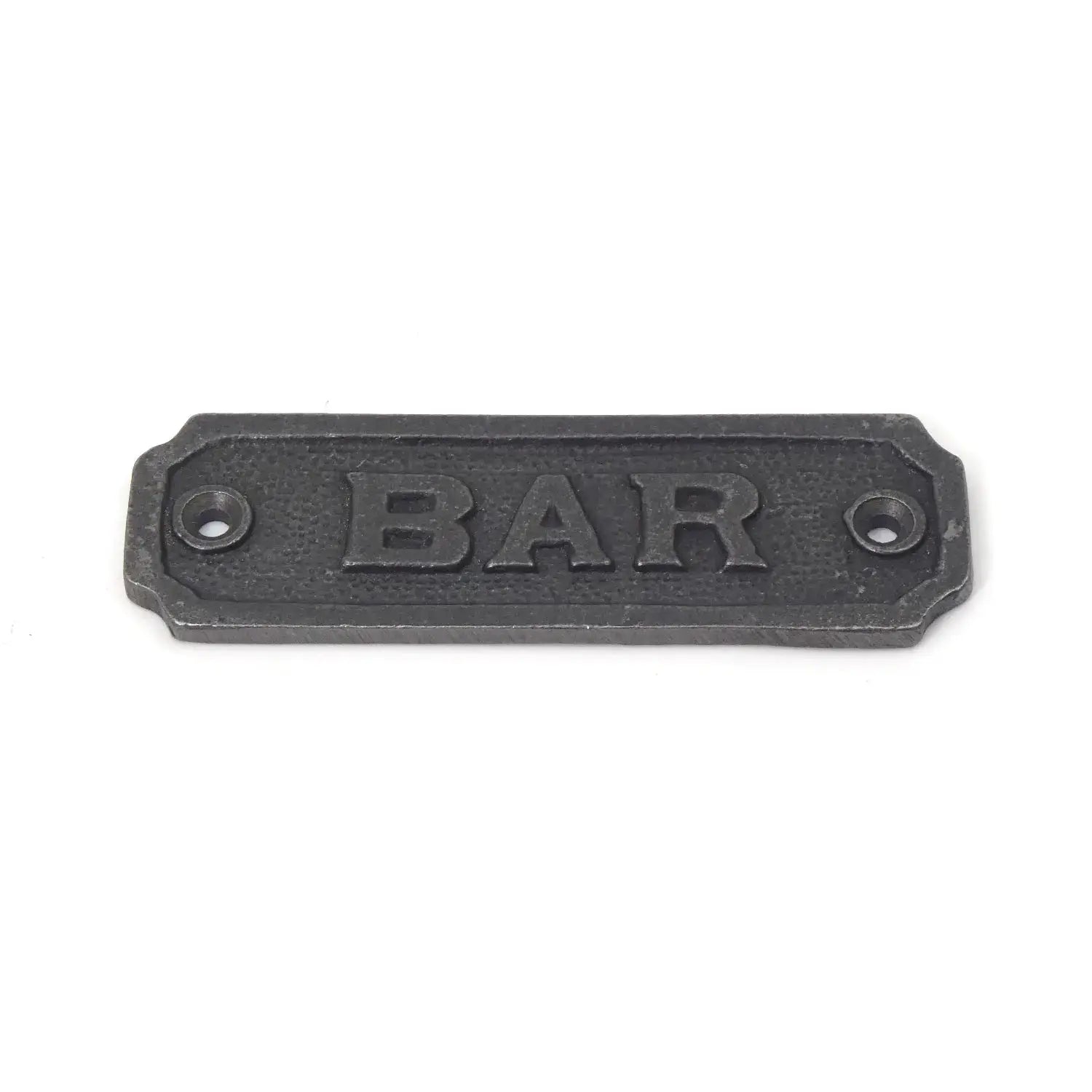 Sign with Fixing Screws | Durable Cast Iron Bar Sign – Oakcrafts
