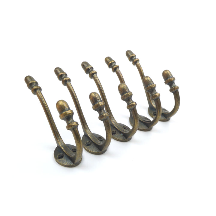 Antique Copper Finish Acorn Hat & Coat Hook 115mm - Pack of 5 Hooks