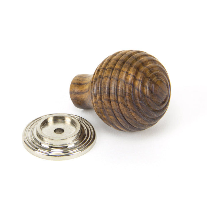 From The Anvil Rosewood and Polished Nickel Beehive Cabinet Knob 35mm 83873