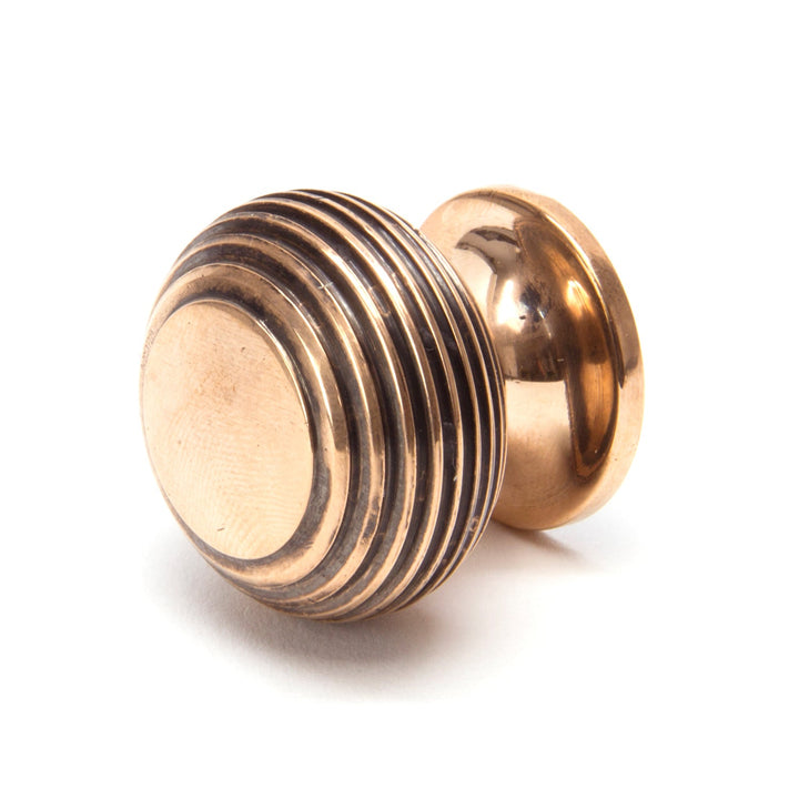 From The Anvil Polished Bronze Beehive Cabinet Knob - Small 91948
