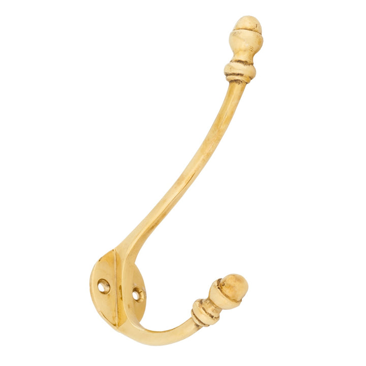 From The Anvil Polished Brass 6.5" Hat & Coat Hook 83525