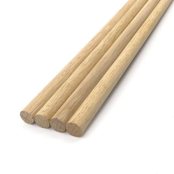 Wooden Dowel Rods for Craft - 60 Pcs Round Wood Dowels 12 inch in Varying Sizes - 1/8, 3/16, 1/4 - Different Rods - Craft Sticks Round Dowels, Size: 3
